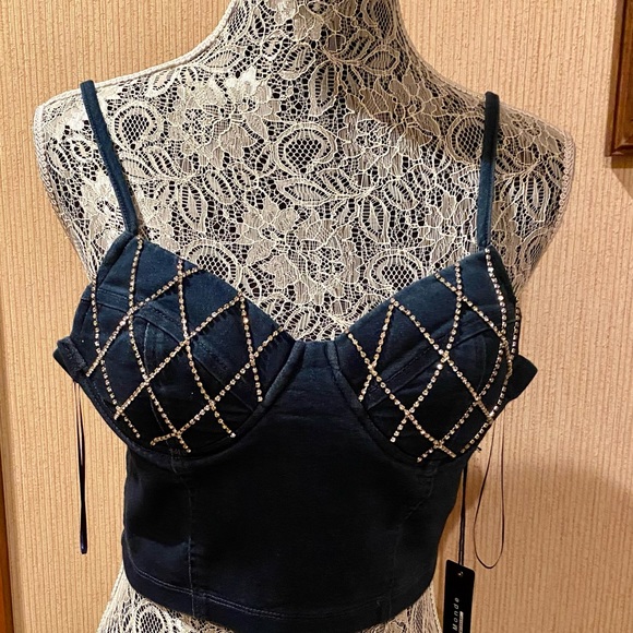 Soft Denim Skirt Set by Haute Monde - Picture 3 of 6